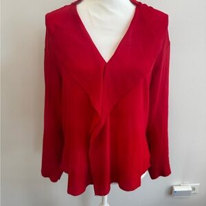 Alberto Makali Vibrant Red Blouse